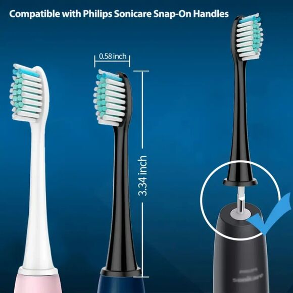 4PC Electric Toothbrush Replacement Heads - Universally Compatible with Sonicare - Picture 1 of 5
